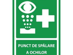 Indicator pentru spalare a ochilor